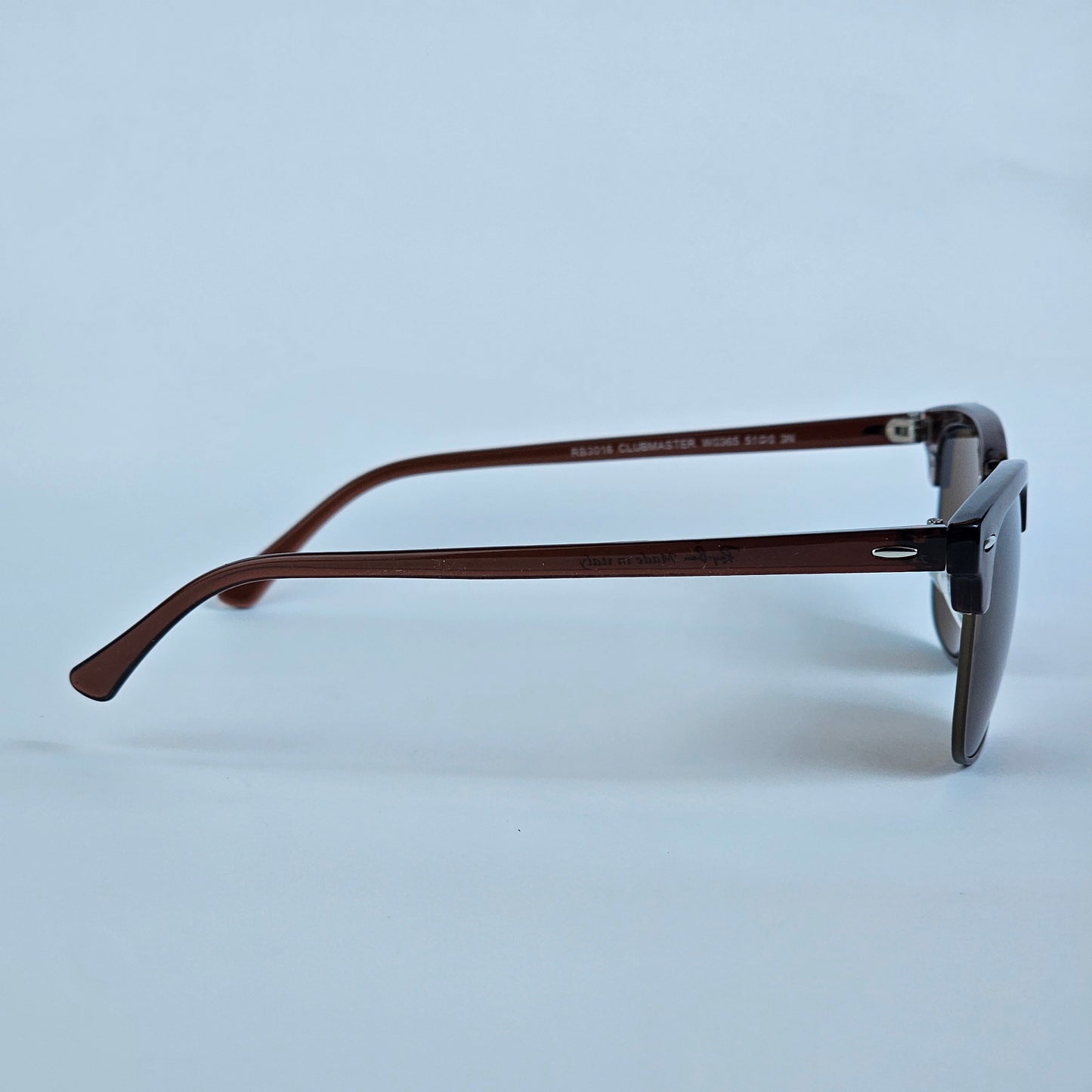 Wide Classic Club Master (GLASS LENS) - RB - 3016 - Brown - Unisex