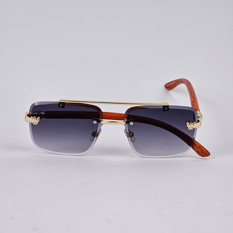 Rimless Bridged Wood - Unjaded - 22510