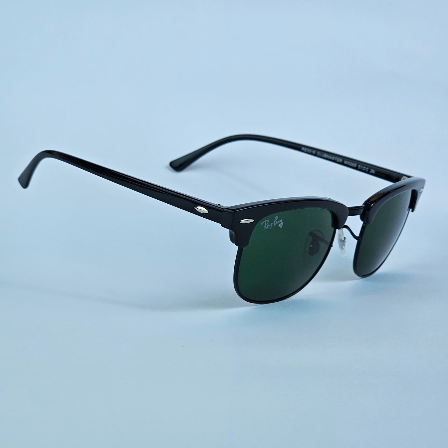 Wide Classic Club Master (GLASS LENS) - RB - 3016 - Black/Green - Unisex