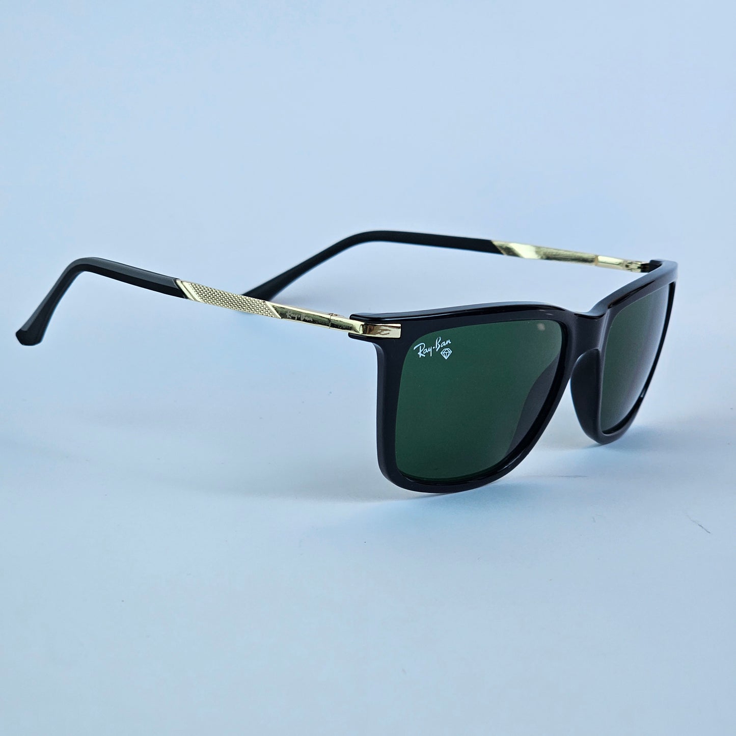 Metal Wayfarer Textured - RB - 3566 - Gold