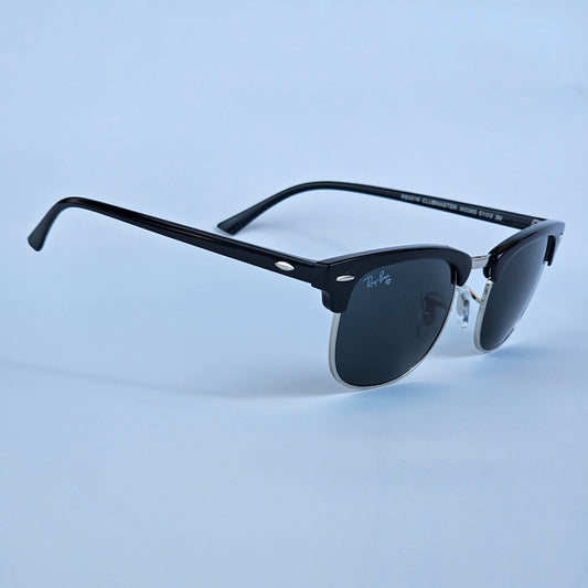 Wide Classic Club Master (GLASS LENS) - RB - 3016 - Silver/Black - Unisex