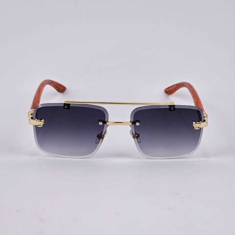 Rimless Bridged Wood - Unjaded - 22510