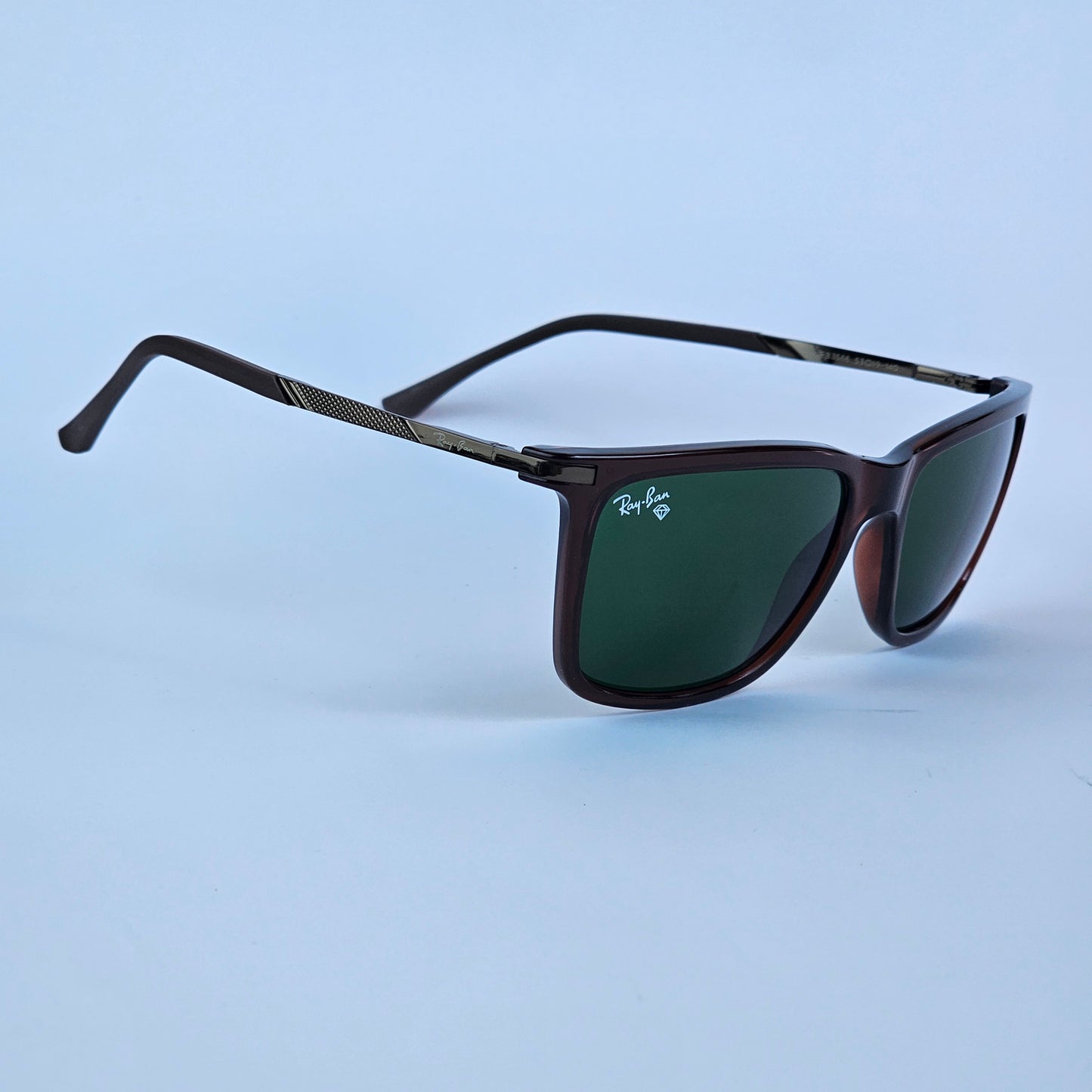 Metal Wayfarer Textured - RB - 3566 - Brown