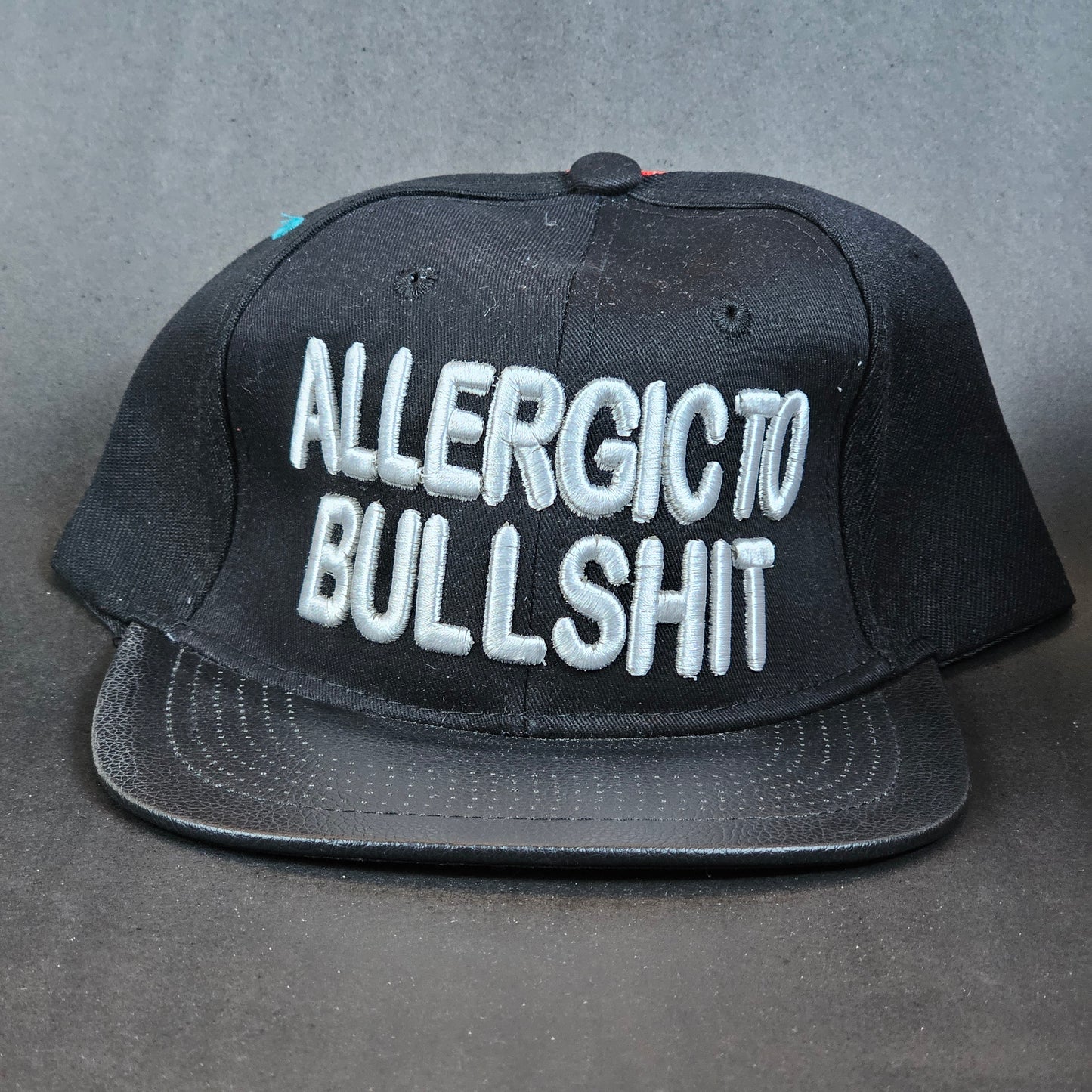 Allergic to BullShi*t - White/Black - Snapback