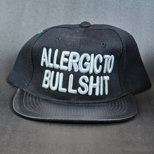 Allergic to BullShi*t - White/Black - Snapback