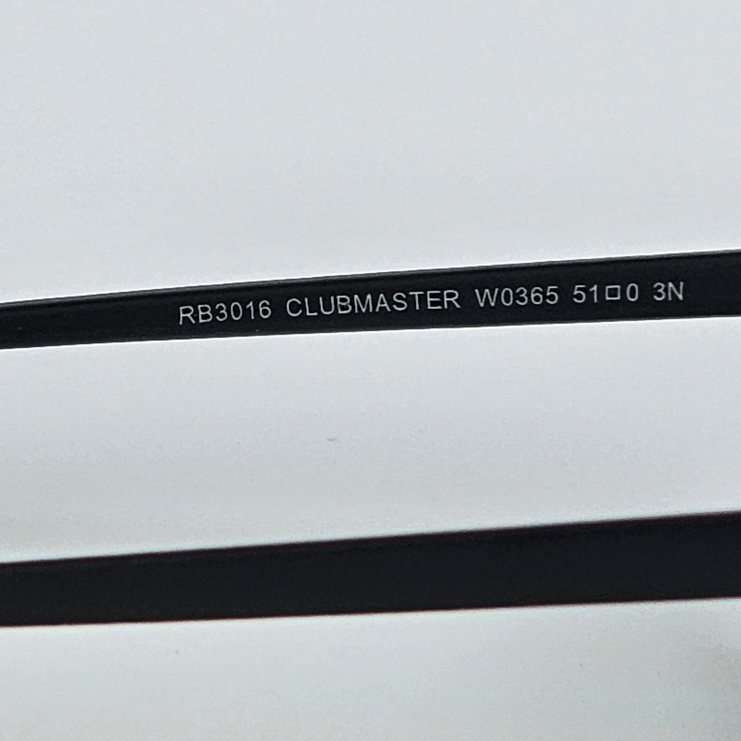 Wide Classic Club Master (GLASS LENS) - RB - 3016 - Black - Unisex