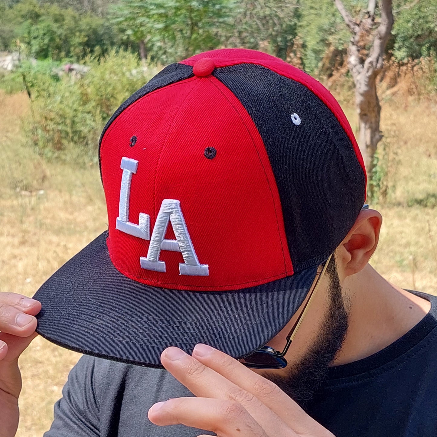 LA - Red Black - Snapback