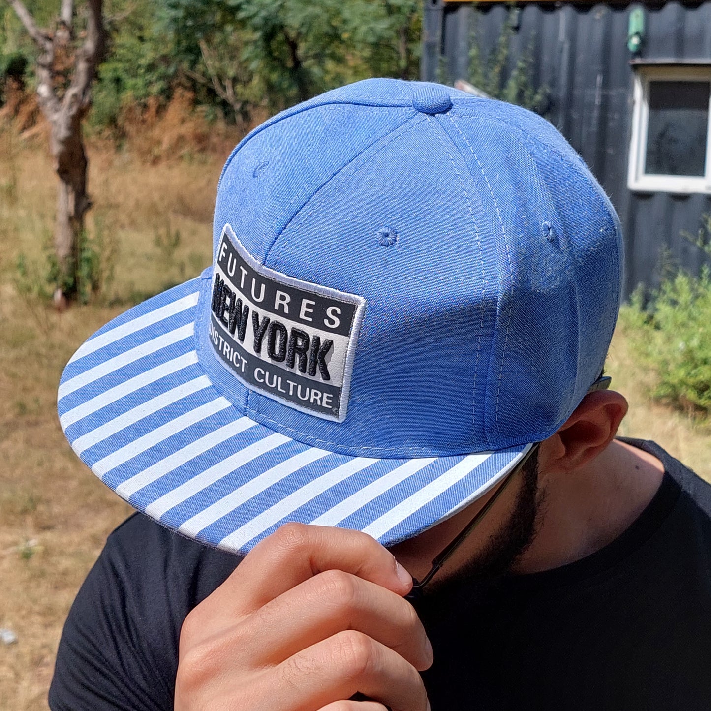 New York DC - Light Blue Stripes - Snapback