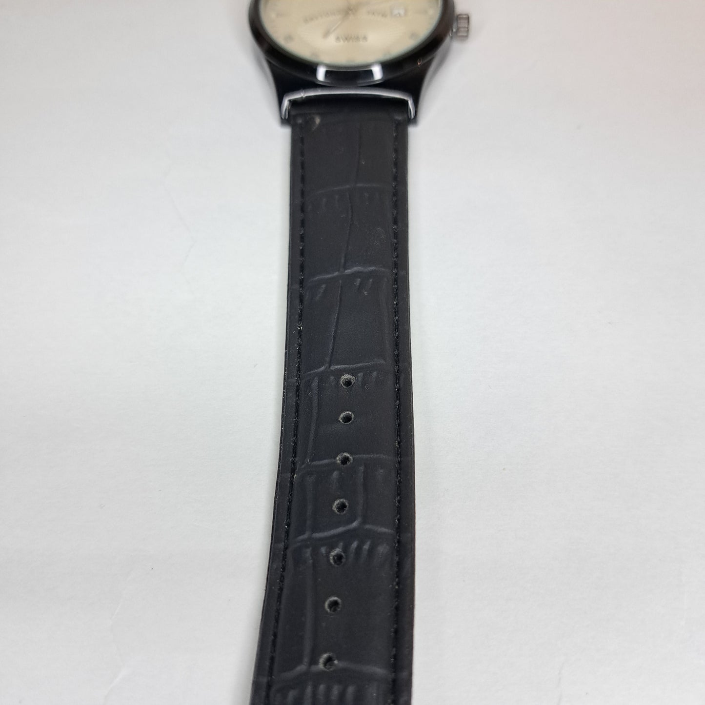 Rolex - Oyster DAYTONA - Black - Black Faux Leather Strap (SW)