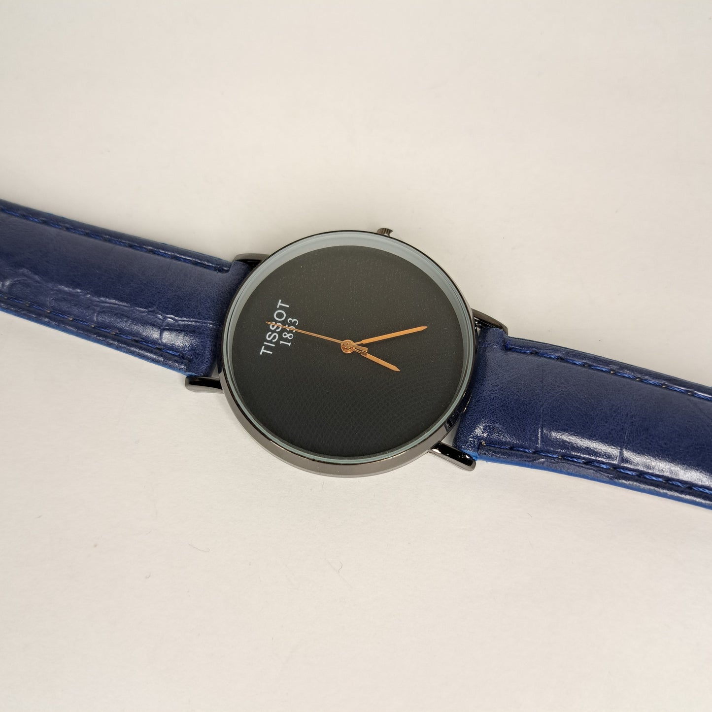 Tissot - 1853 - Black - Blue Faux Leather Strap