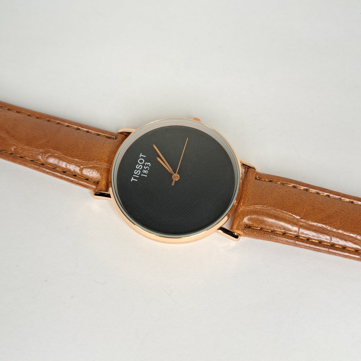 Tissot - 1853 - Gold - Tan Faux Leather Strap