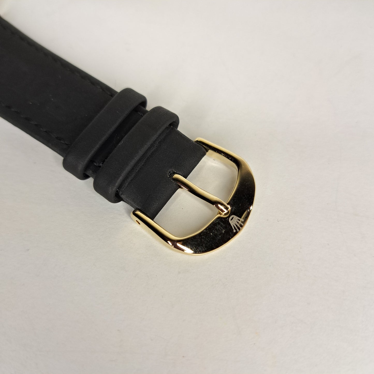 Rolex - Oyster - 780 - Gold - Black Genuine Leather Strap