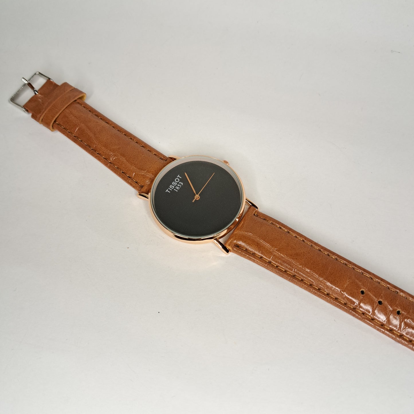 Tissot - 1853 - Gold - Tan Faux Leather Strap