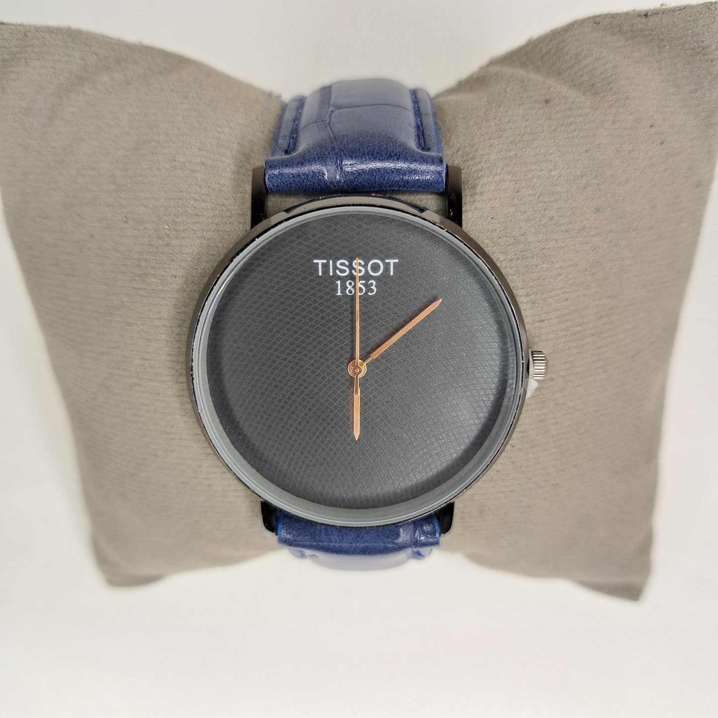 Tissot - 1853 - Black - Blue Faux Leather Strap