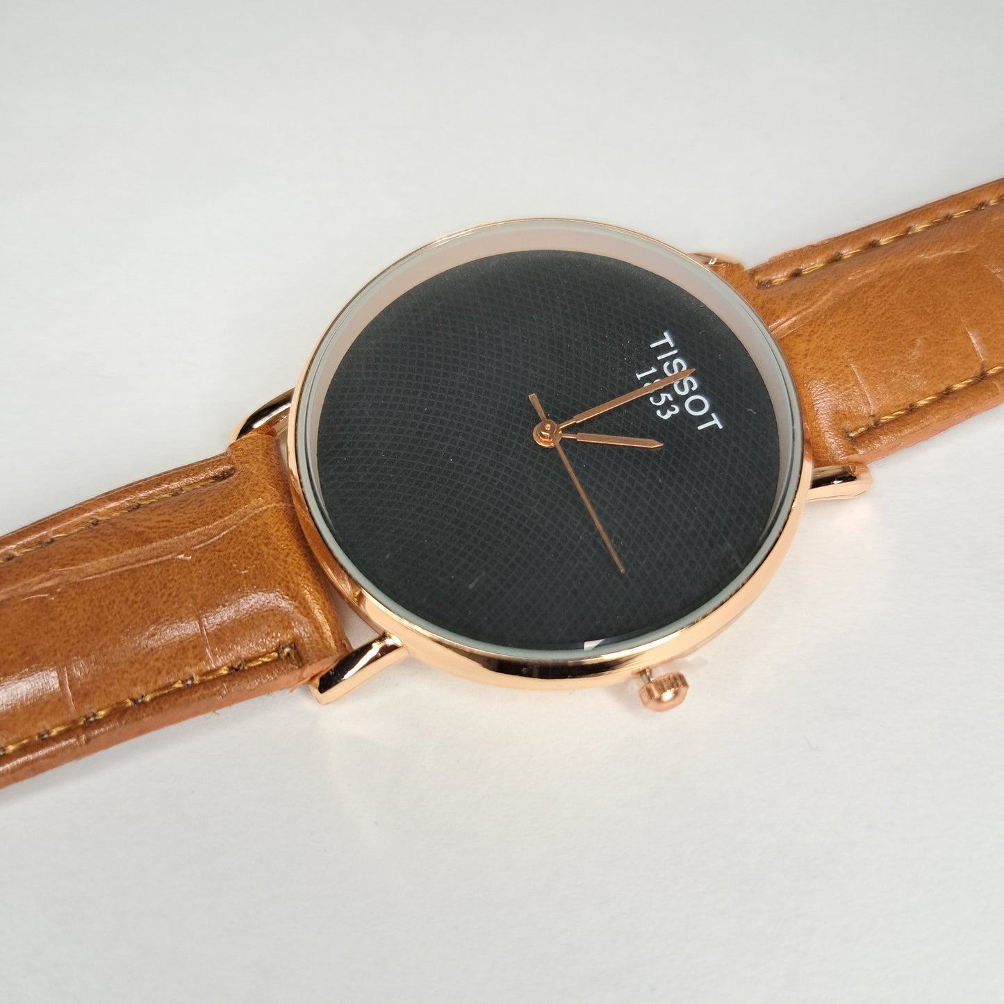 Tissot - 1853 - Gold - Tan Faux Leather Strap