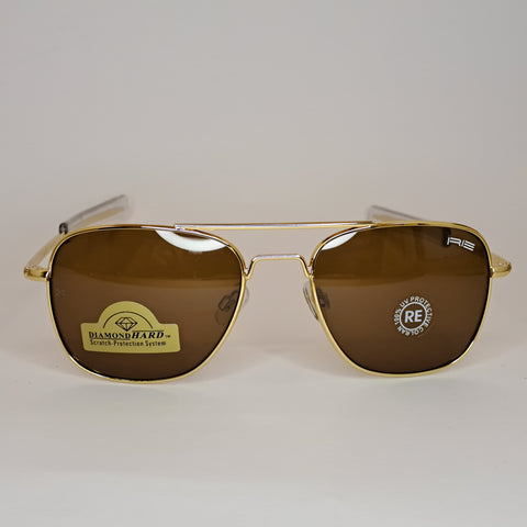 Aviators The Intruder - Randolph Engineering - Gold/Brown - Unisex