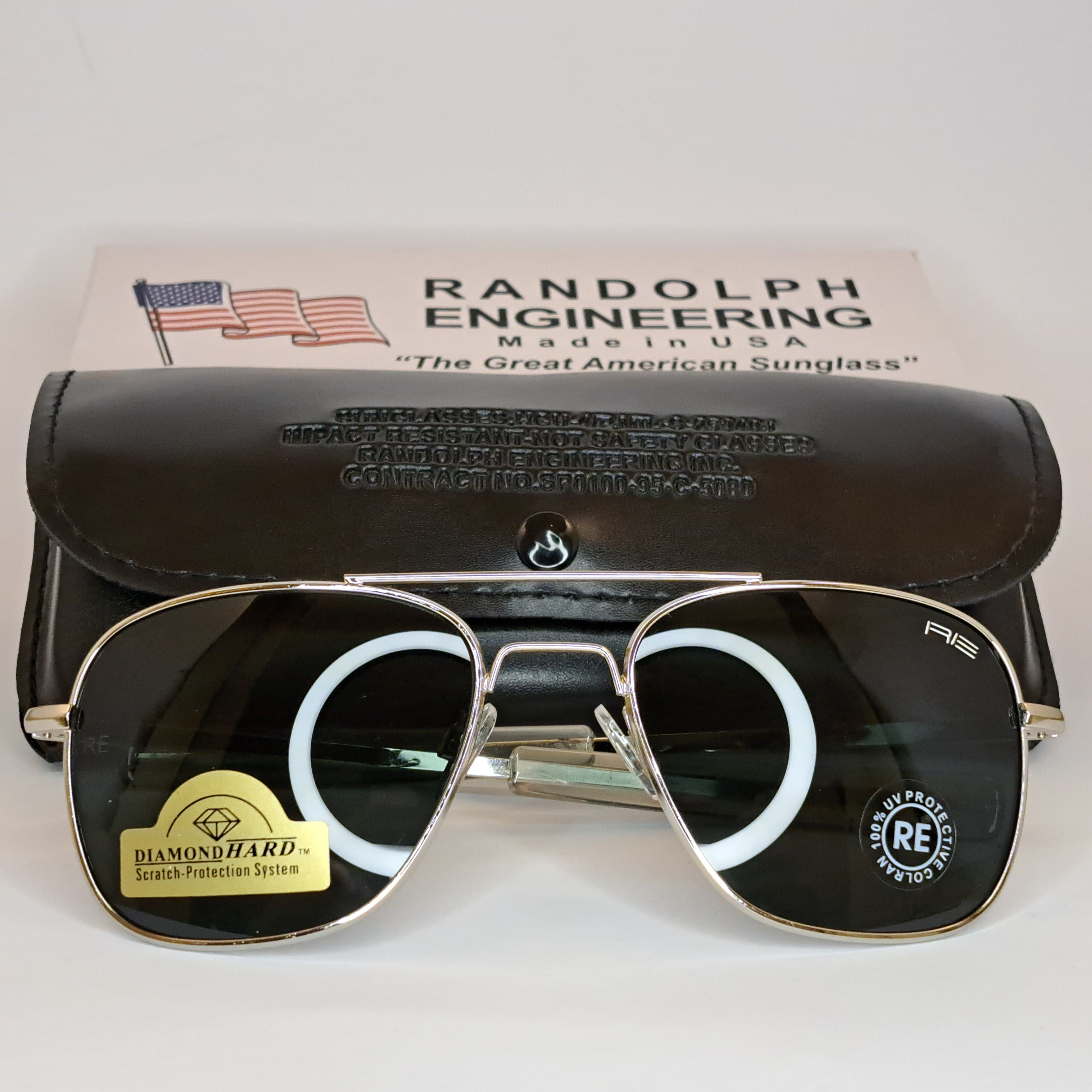 Randolph Engineering Raptor Aviators The Intruder - Randolph Engineering - Silver/Black - Unisex ...