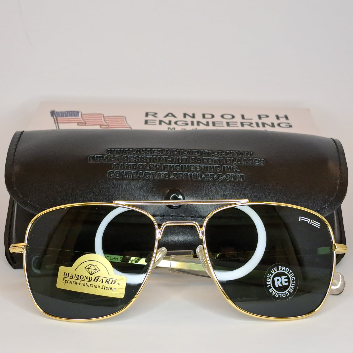 Aviators The Intruder - Randolph Engineering - Gold/Black - Unisex