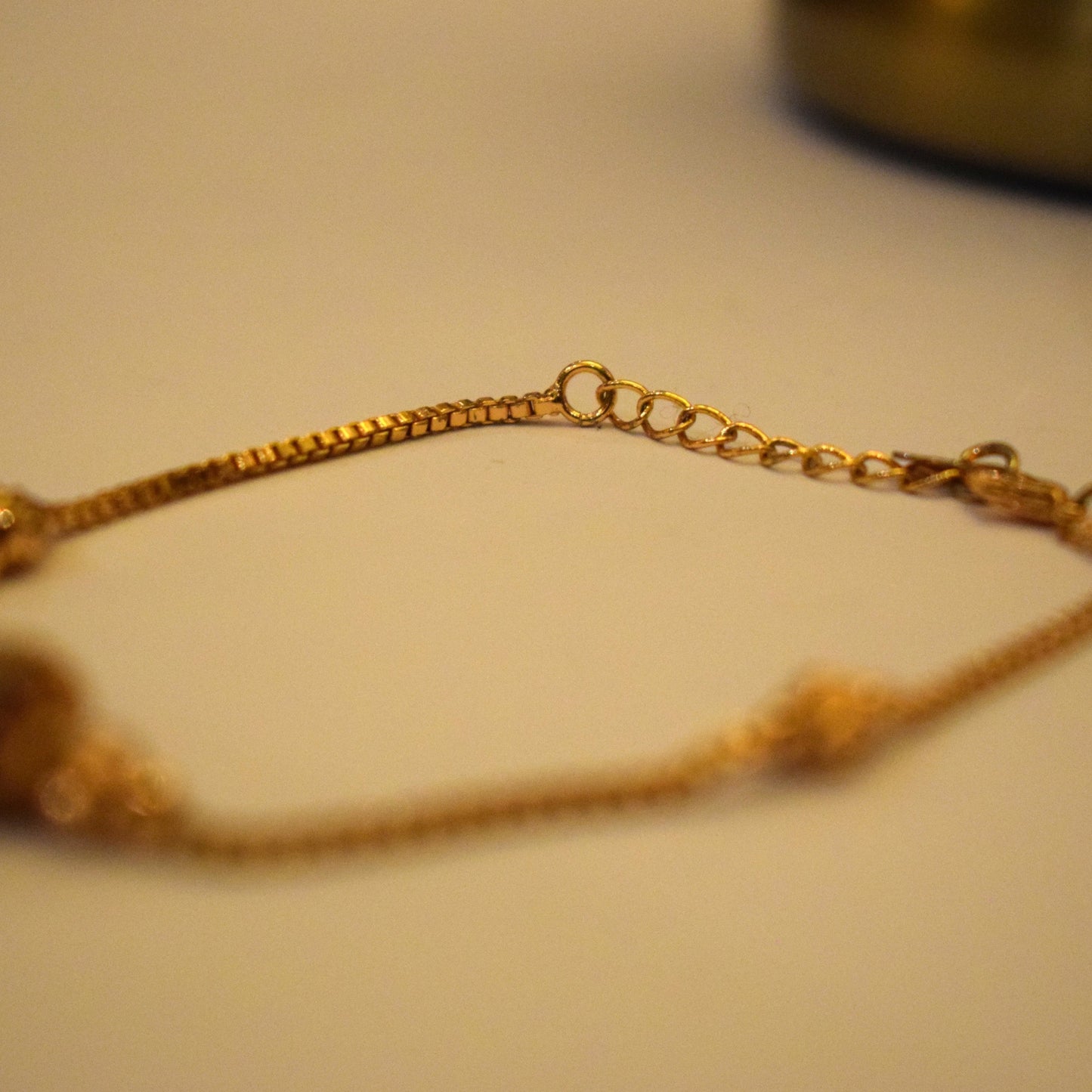 Engraved Ball Bracelet - Gold