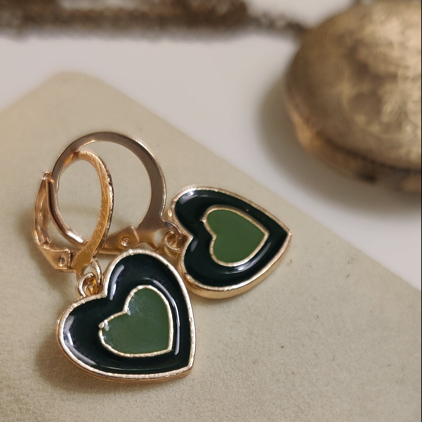 Hearts Earrings | Gold