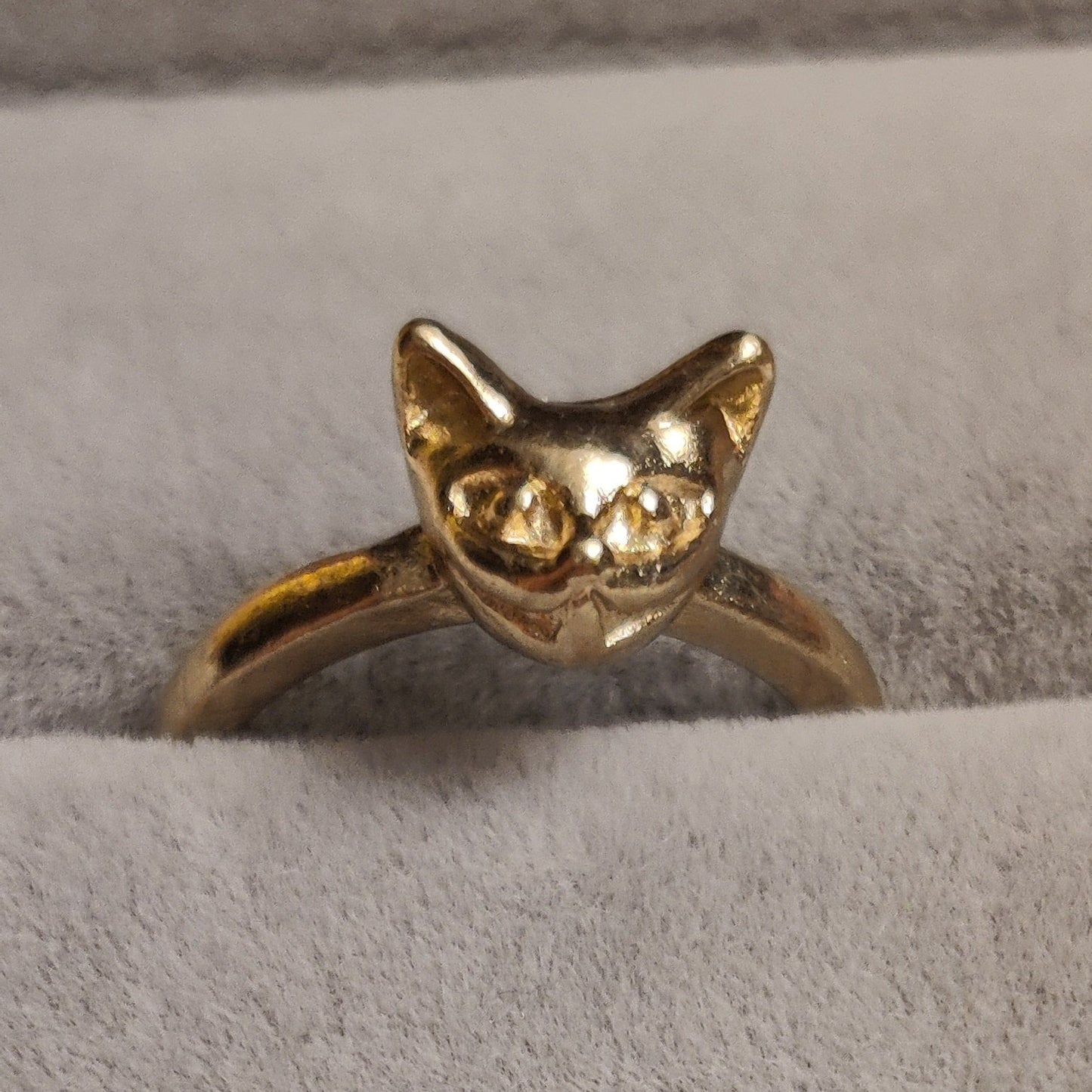 Cat Face Ring | Gold