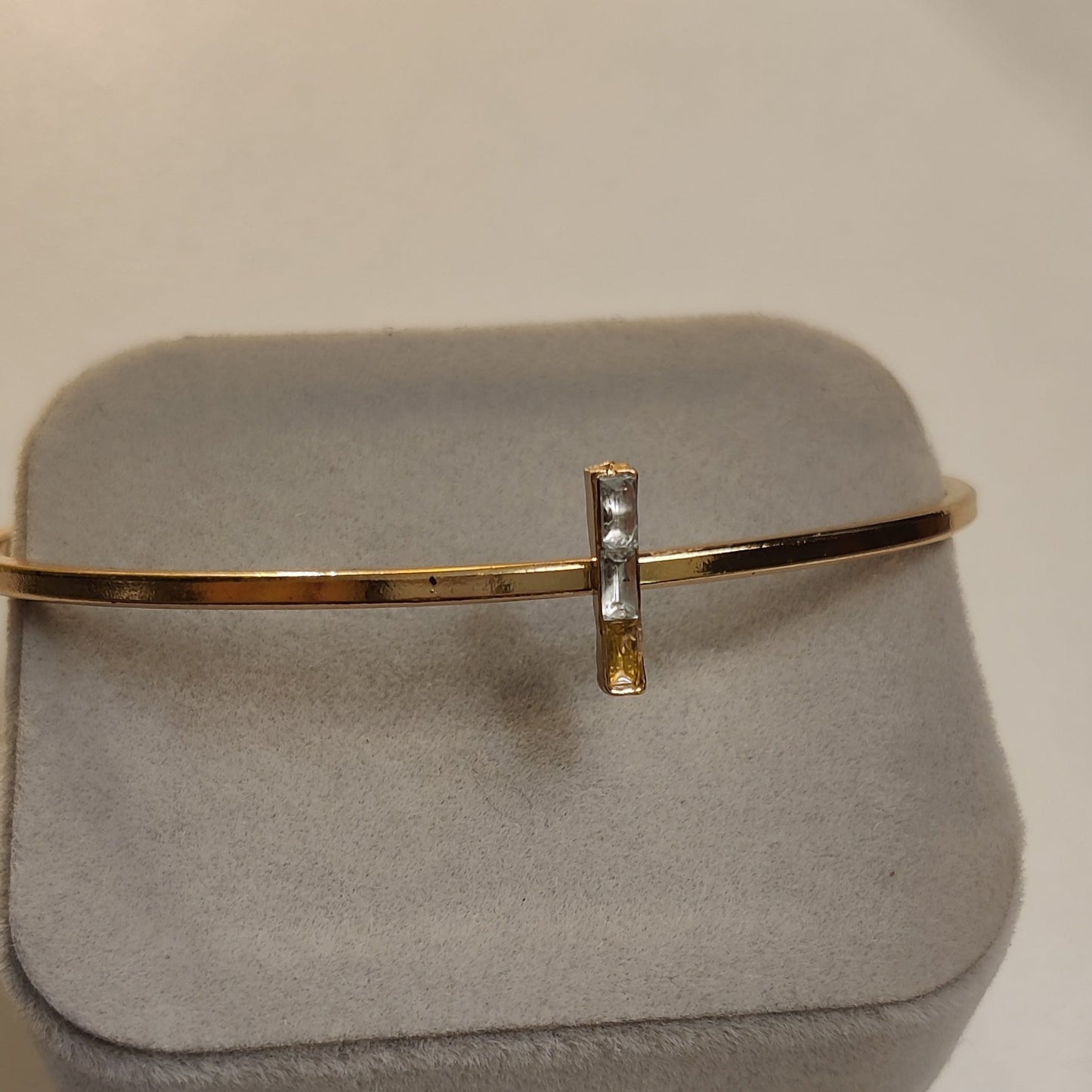 Rectangle Gem Bracelet | Gold