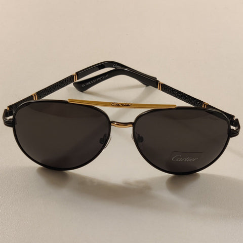Bridged - Cartier - Polarized - Black/Gold - Unisex