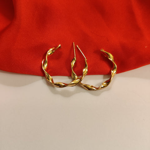 Twisted Small Earrings | Gold