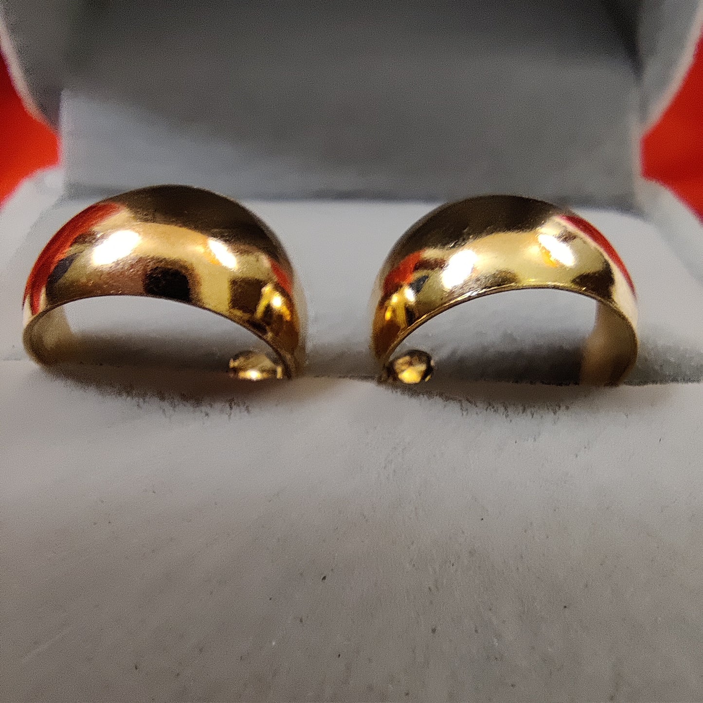 Gold C Shaped Earrings | Gold