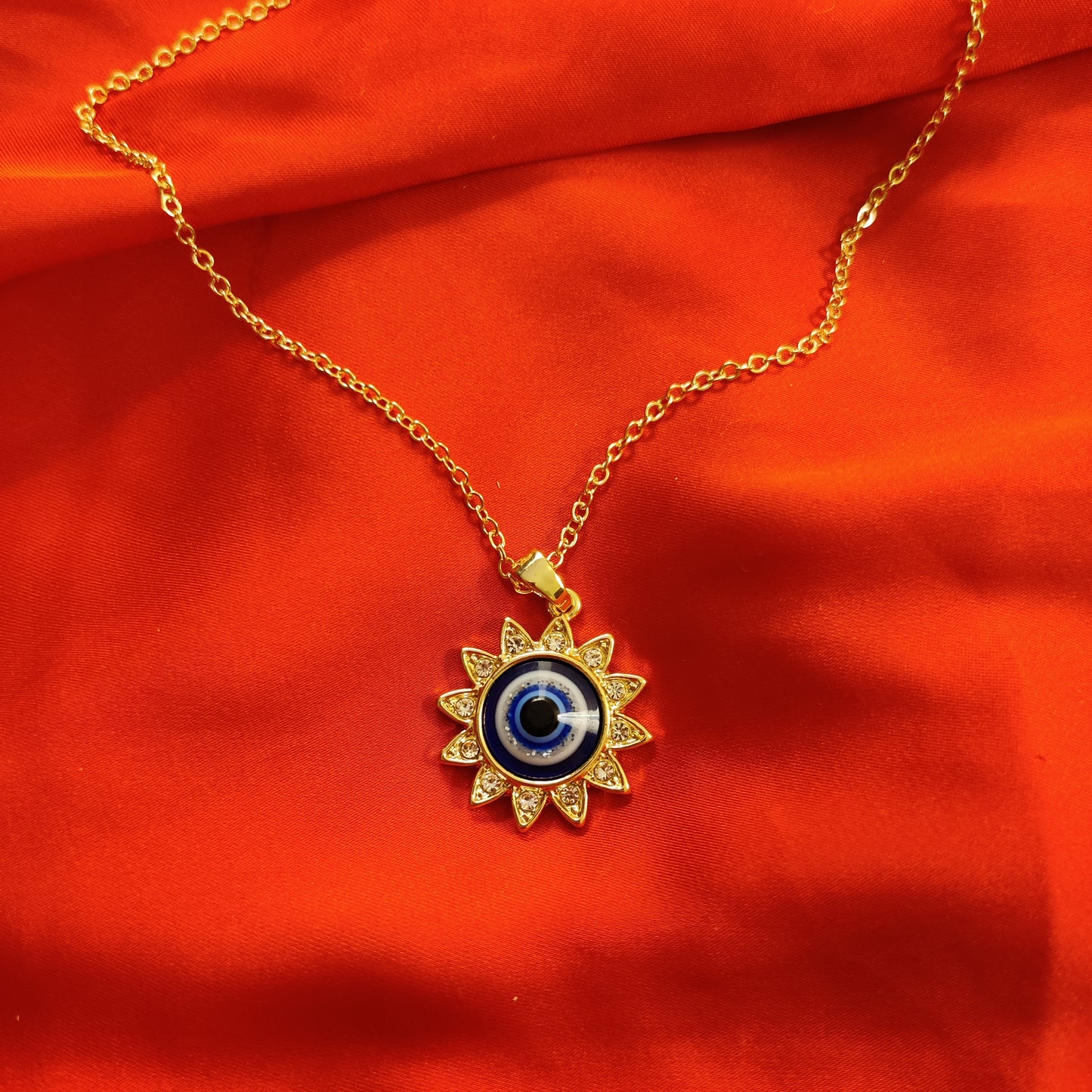 Turkish Eye Necklace | Gold