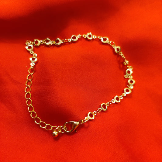 Hole Chain Bracelet | Gold