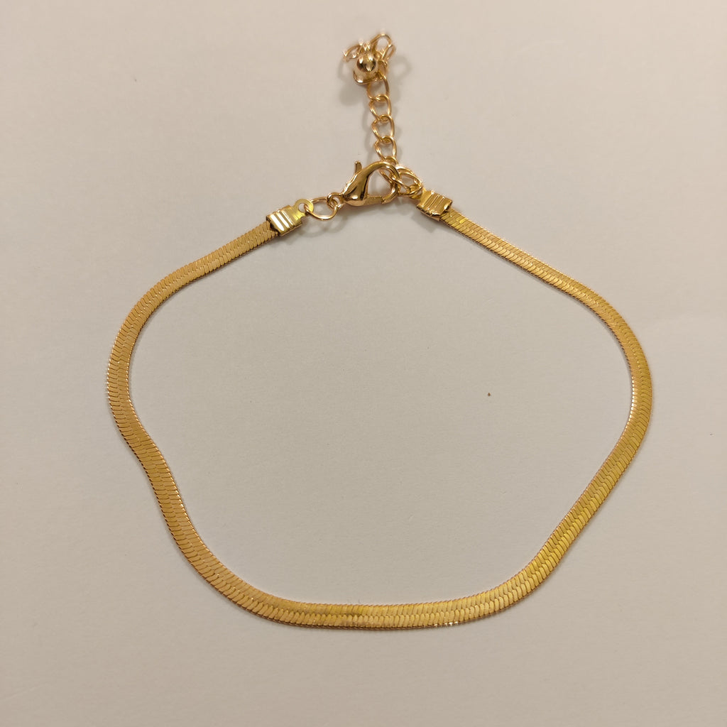 Snake Chain Anklet | Gold