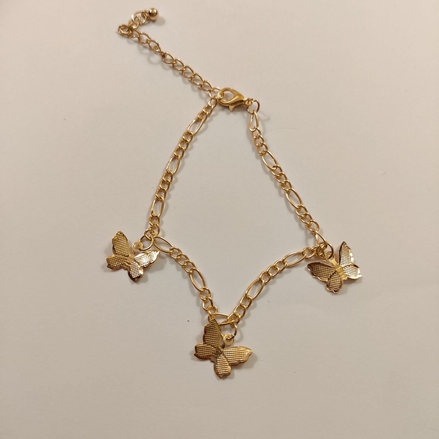 Butterfly Chain Anklet | Gold