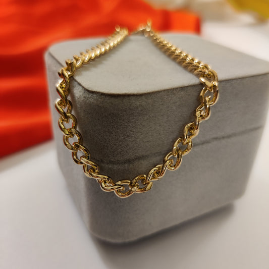 Thick Chain Anklet | Gold