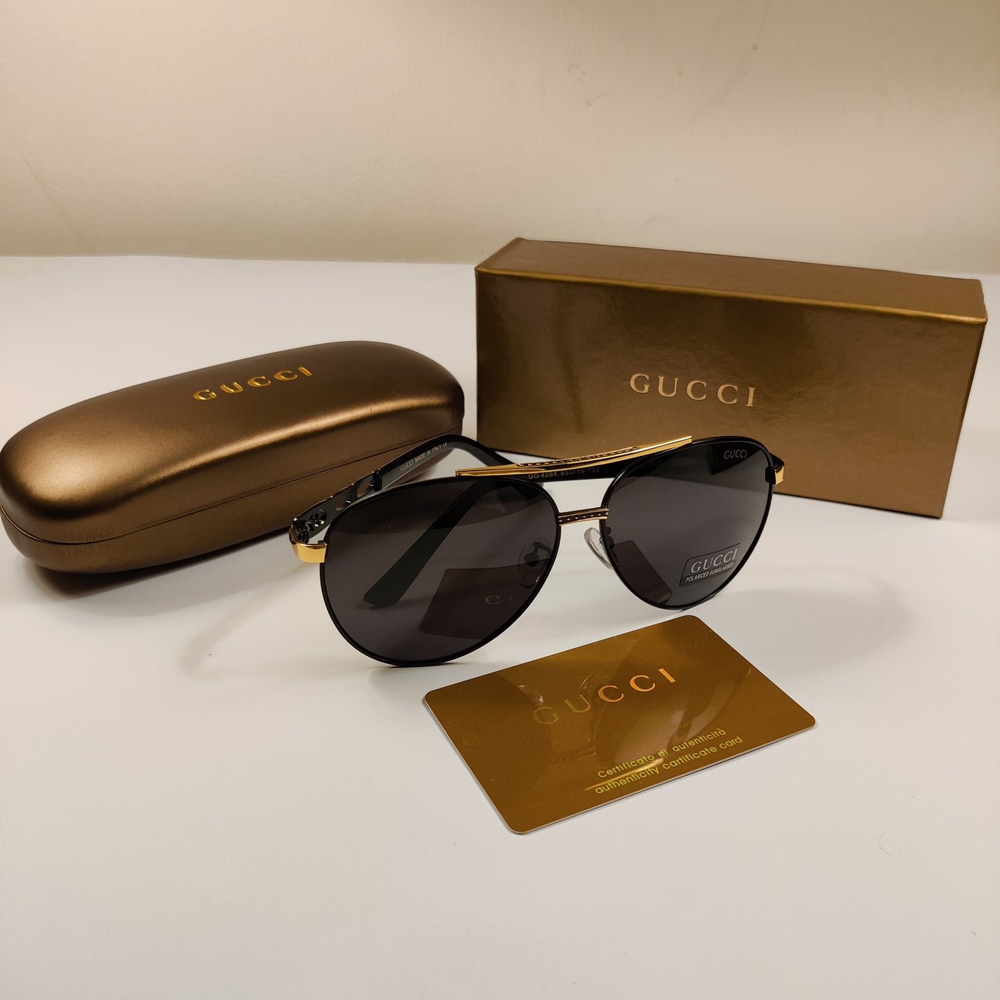 Bling Bridge - Gucci - Polarized - Black/Gold