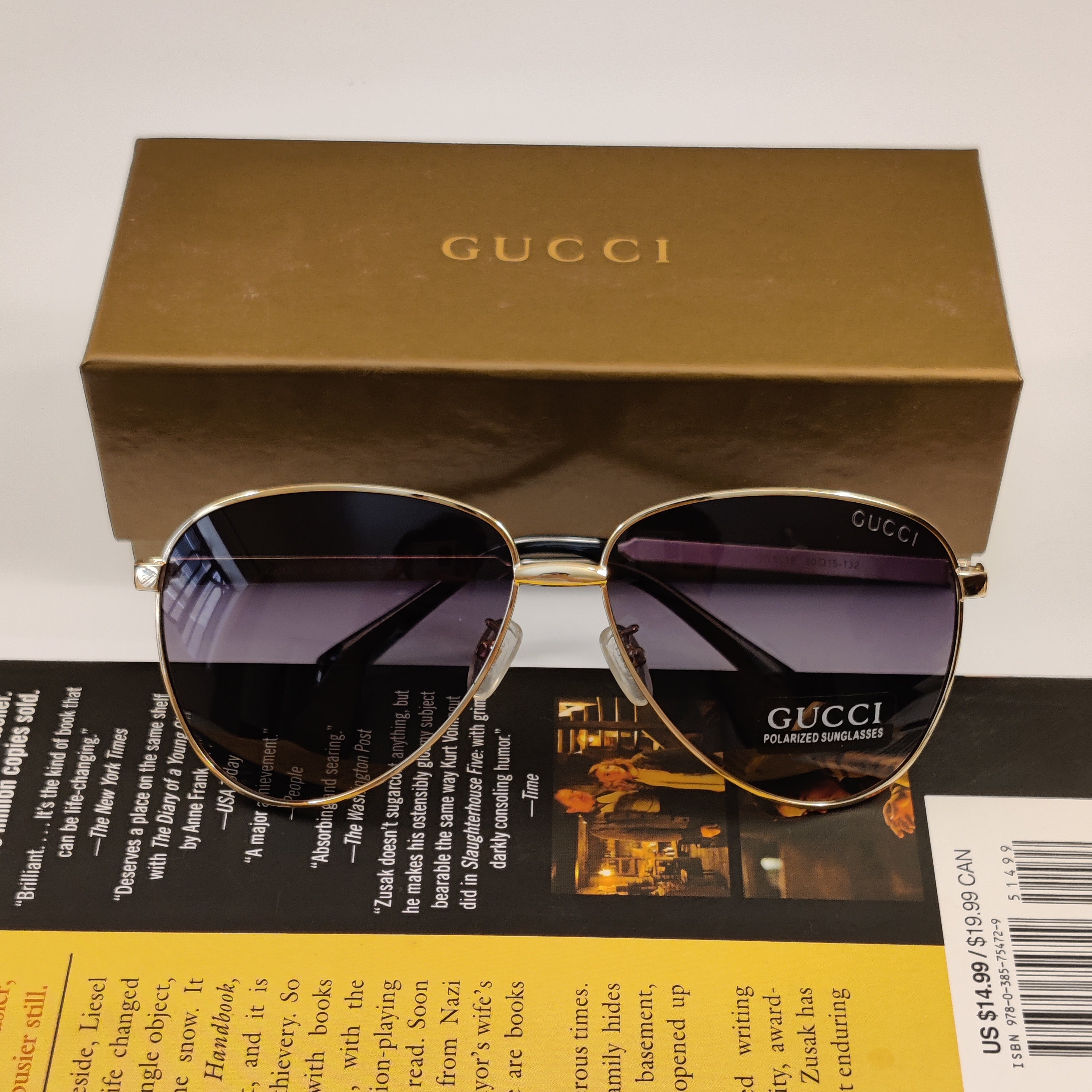 Cat Eye - Gucci - Polarized - Gold