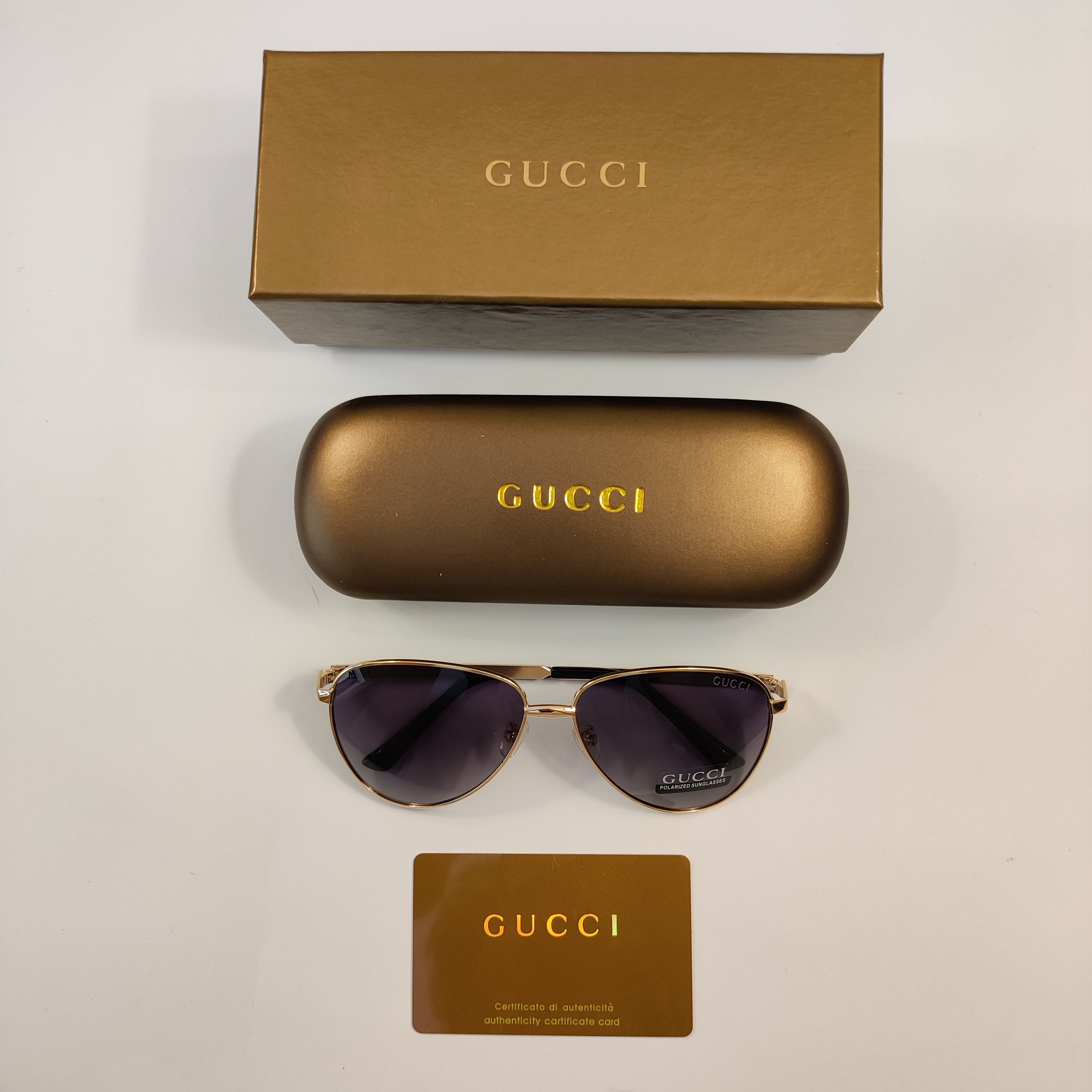 Cat Eye - Gucci - Polarized - Gold