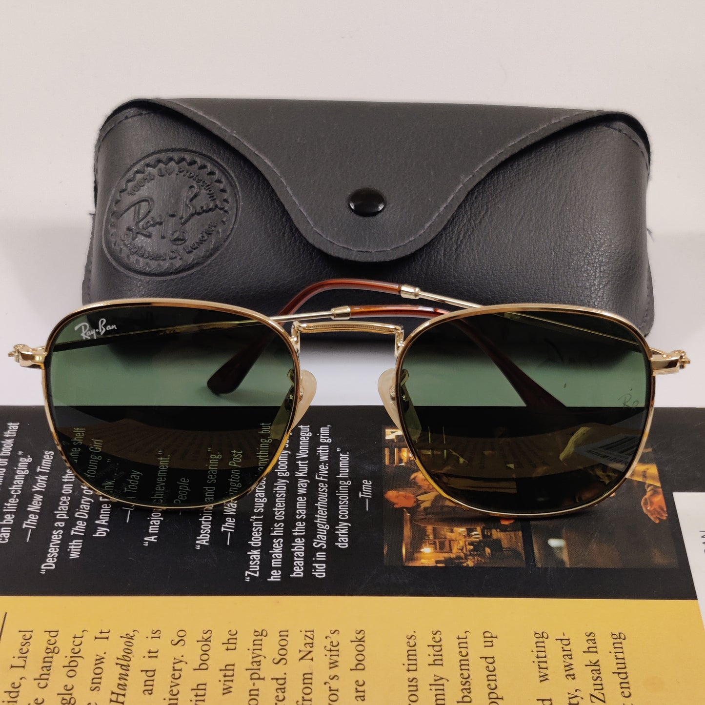 Frank - 3857 - RB - Gold (Green Lens) - Unisex (Hex)