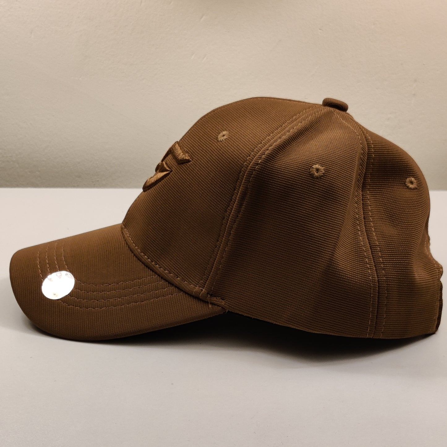 S Brand Embroidered  - Cap - Brown