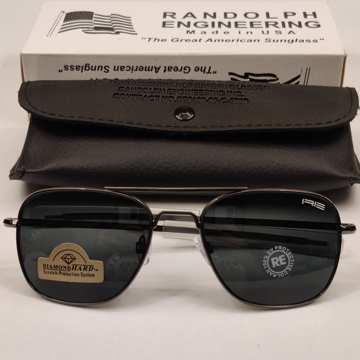 Aviators The Intruder - Randolph Engineering - Gun Metal - Unisex