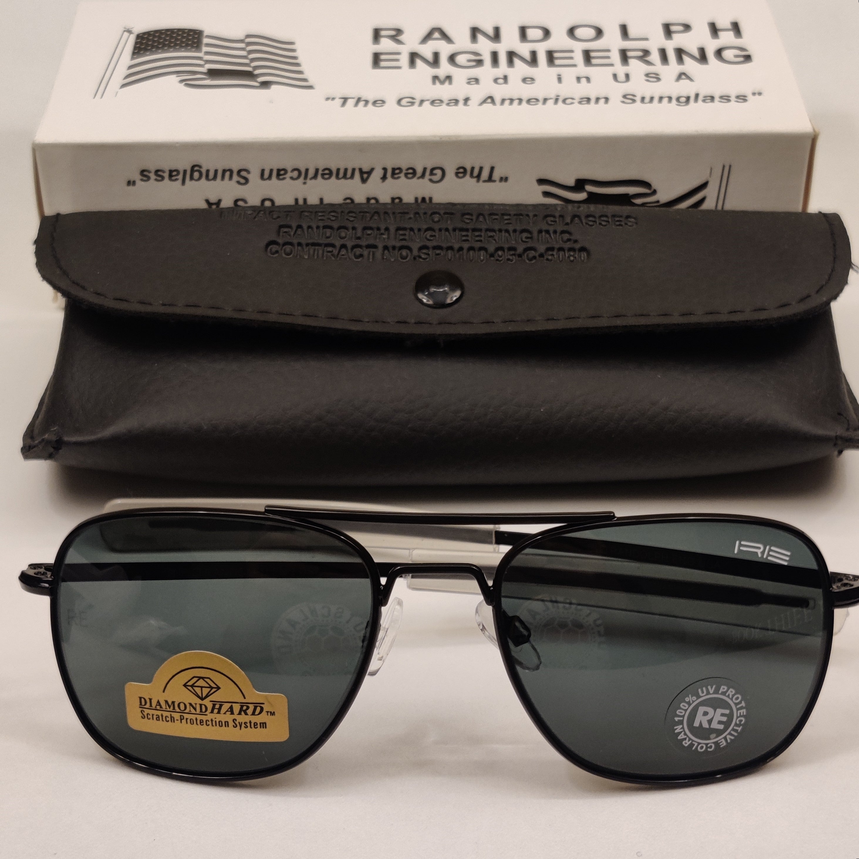 Randolph Engineering Raptor Aviators The Intruder - Randolph Engineering - Black - Unisex – Unjaded