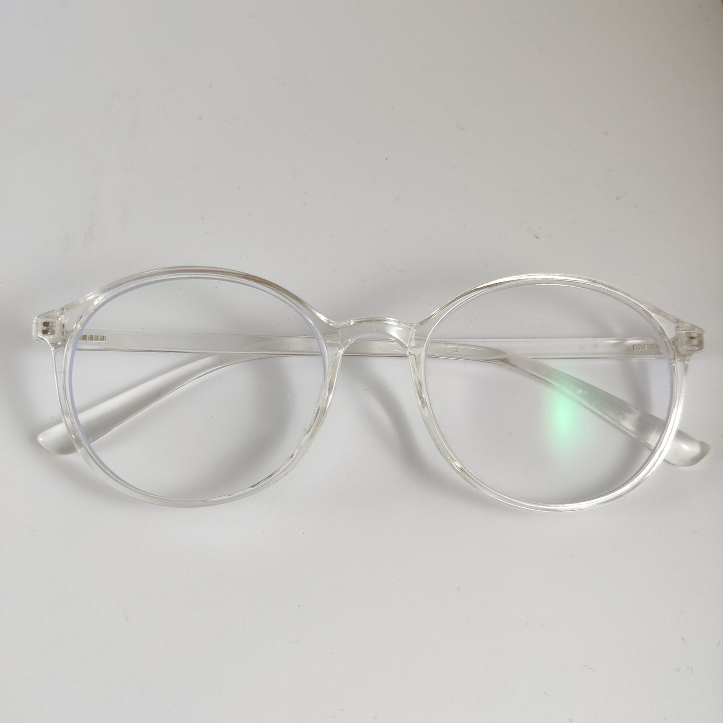 Round Retro Transparent - Clear -  Screen Glasses