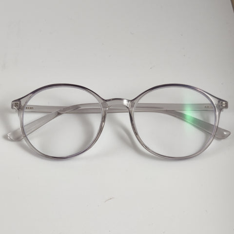 Round Retro Transparent - Black -  Screen Glasses