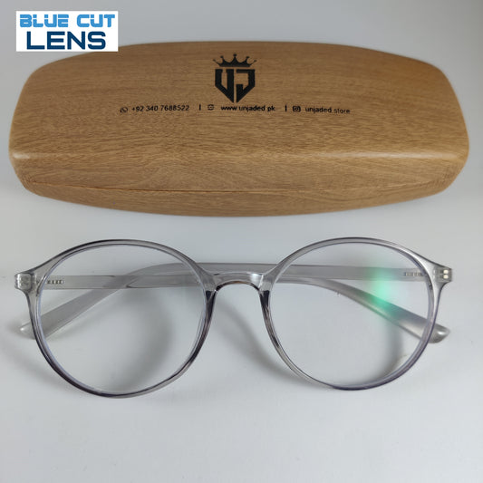 Round Retro Transparent - Black -  Screen Glasses
