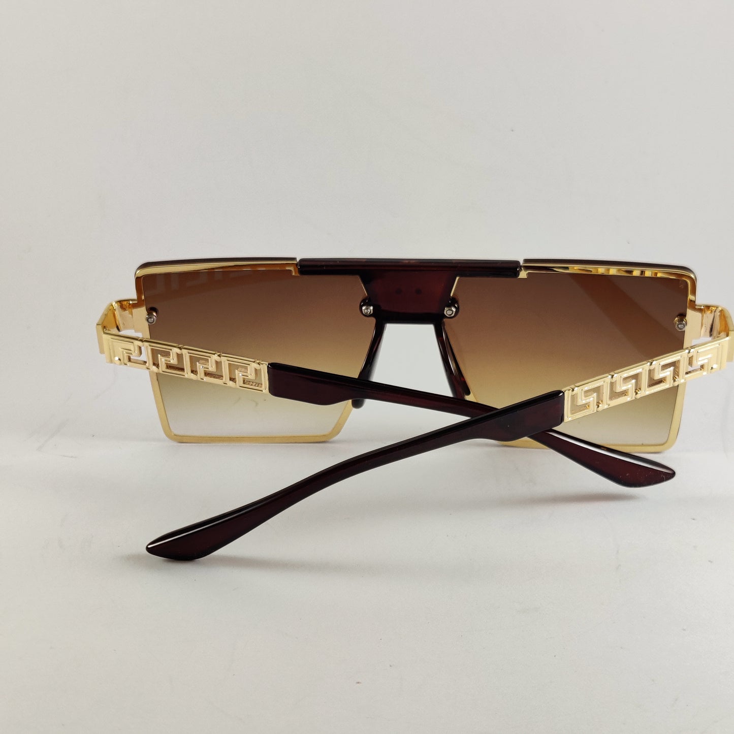 Large Square - Versace - 003 - Gold/Brown- Unisex