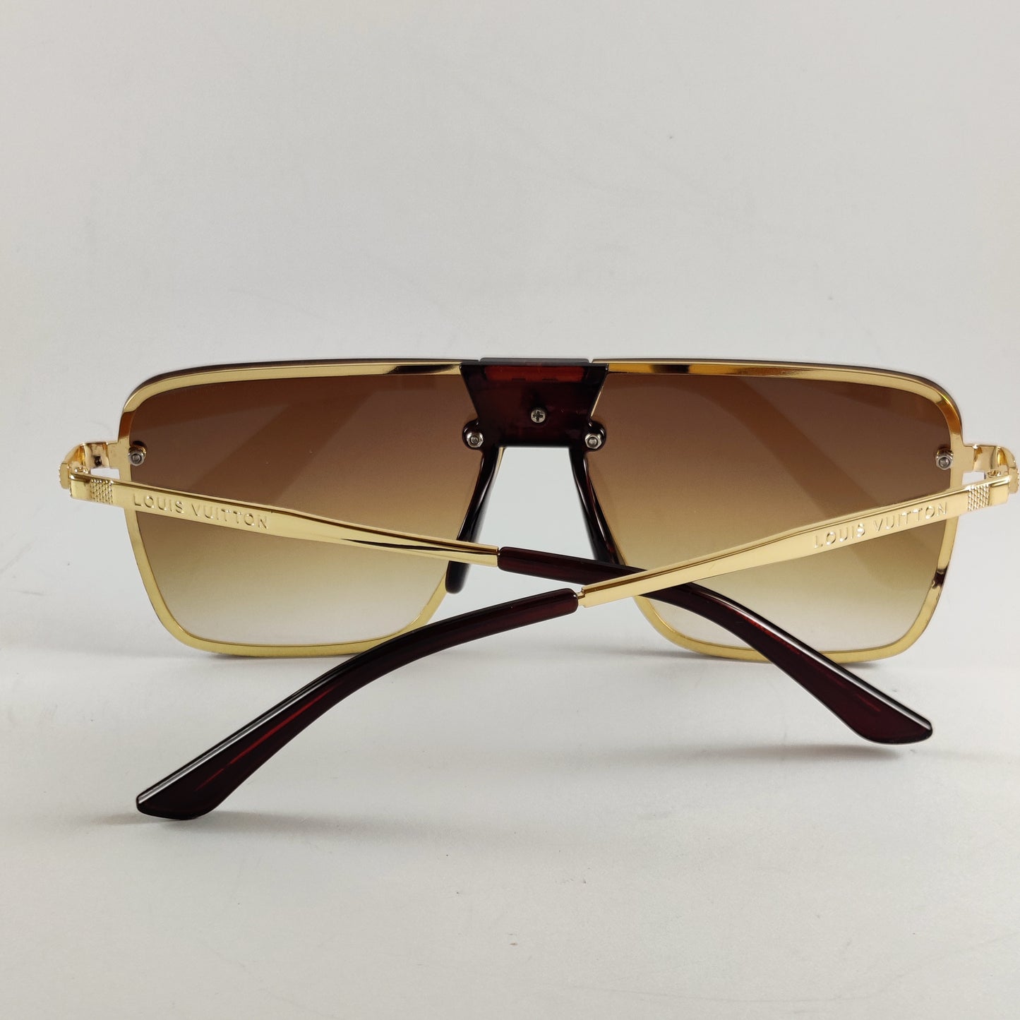 Large Square - LV - 001 - Gold/Brown - Unisex