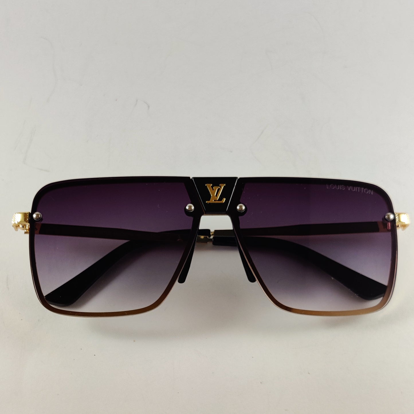 Large Square - LV - 001 - Gold - Unisex