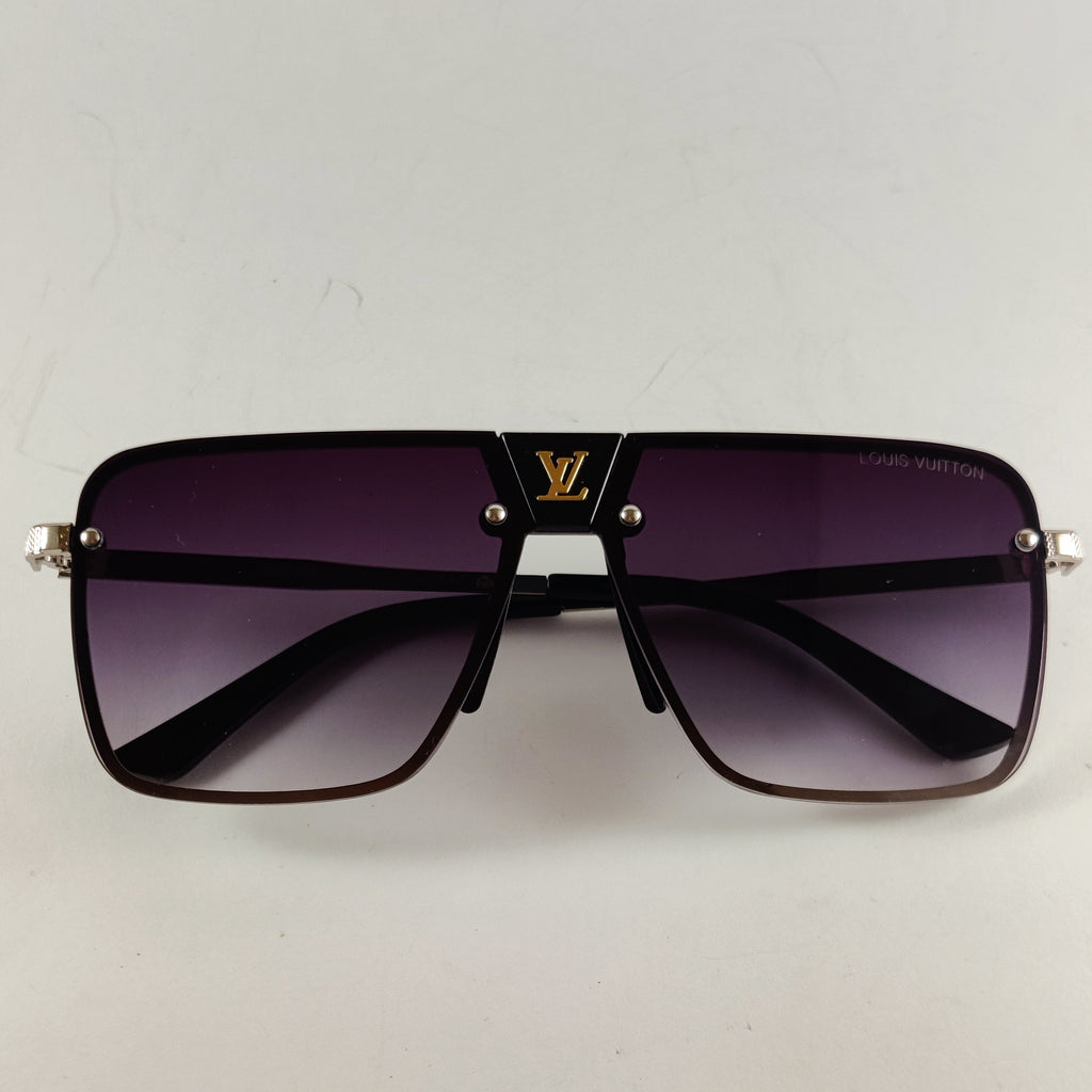 Large Square - LV - 001 - Silver - Unisex