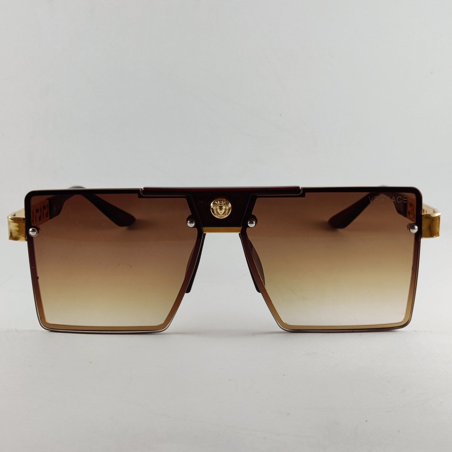 Large Square - Versace - 003 - Gold/Brown- Unisex