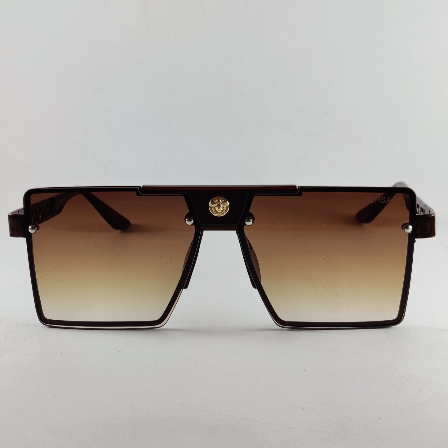 Large Square - Versace - 003 - Black/Brown- Unisex